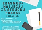 Erasmus+ natječaj za stručnu praksu 