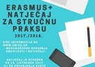 Erasmus+ natječaj za stručnu praksu 