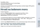 Predstavljanje proširenog izdanja knjige Petra Kuničića iz 1893. godine "Hrvati na ledenom moru" i izložba o ekspediciji i o hrvatskim pomorcima, istraživačima Arktika