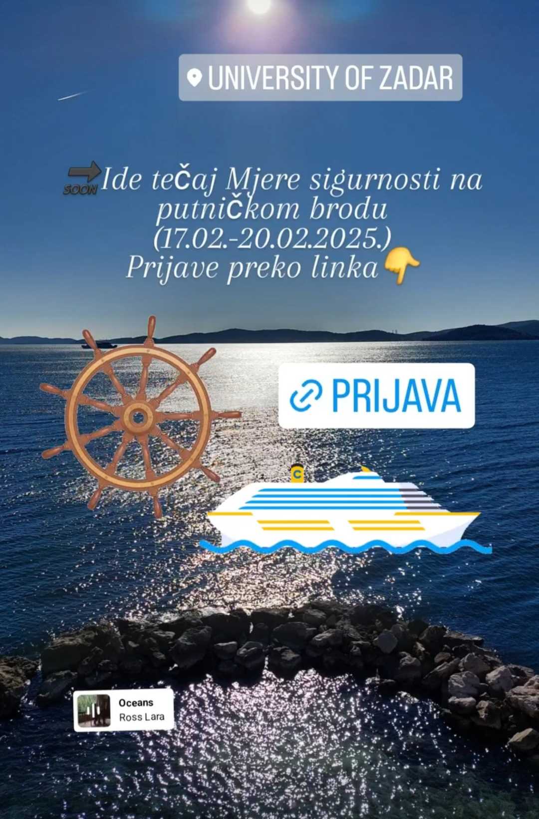 Tečaj - Mjere sigurnosti na putničkom brodu