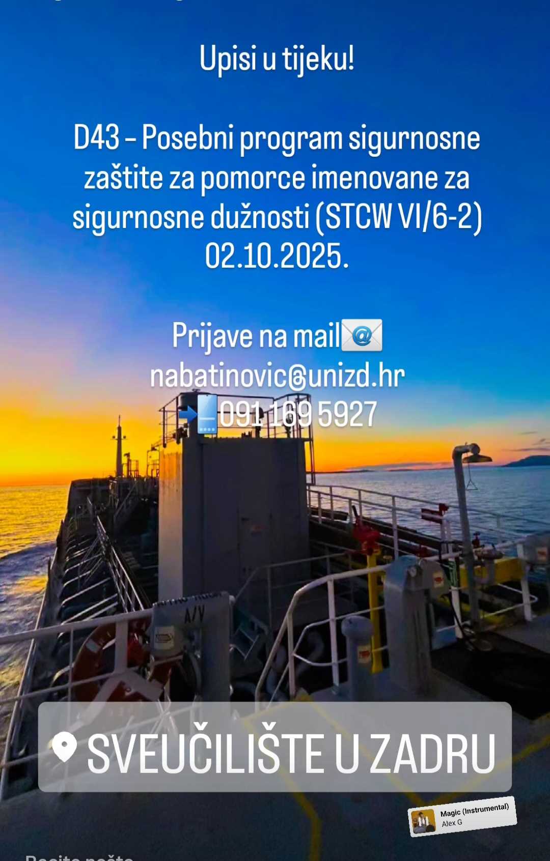 Tečaj D43 - Upisi u tijeku