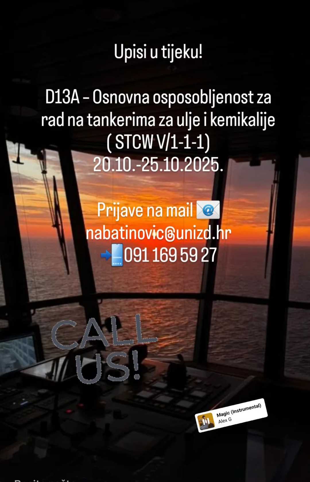 Tečaj D13A - upisi u tijeku